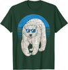 Arctic Animal Polar Bear Gifts Arctic Animal Lover Cool Sunglasses Retro Polar Bear T-Shirt - Dark Green
