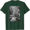 Urban Empyre Gustave Dore Daniel in the Lions Den T-Shirt - Dark Green
