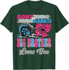 Gender Reveal Family Matching Burnouts or Bows Big Brother Loves You Gender Reveal Party T-Shirt - Dark Green