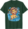 Cute Lion surfing gifts Cute Surfing Lion Riding the Waves T-Shirt - Dark Green