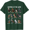 Bird Lover Hunters of the Wind Birds of Prey Falcon Owl Birding Raptors T-Shirt - Dark Green