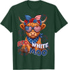 Red White Moo Patriotic Highland Cow 4th July Red White and Moo Highland Cow 4th July 250 Years Patriotic T-Shirt - Dark