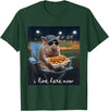 Funny Men Women Pig Baseball Outfit Funny Pig Baseball I Live Here Now T-Shirt - Dark Green