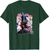 Random Galaxy Abe Lincoln Riding Bear American Patriotic Funny T-Shirt - Dark Green