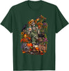 Halloween Gardening Lover Apparel & Gifts Outlet Freshly Planted Skeleton Gardener Halloween T-Shirt - Dark Green