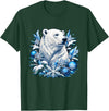 Arctic Polar Bear Snowflake Winter Christmas Christmas Polar Bear Snowflakes Winter Ornaments T-Shirt - Dark Green