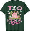 Famer Pink Cow Birthday Matching Tees Tio Of The Birthday Girl 1St Birthday Pink Cow Farm T-Shirt - Dark Green