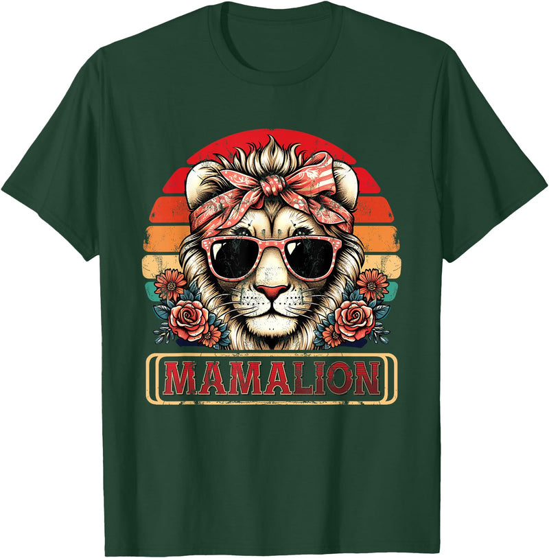 Mom Zoo Keeper Mothers Day Africa Mama Lion Mom Animal Zoo Keeper Mothers Day Africa Mama Lion T-Shirt - Dark Green