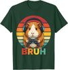 Gaming Guinea Pig Bruh Retro Gamer Guinea Pig Boys Guinea Pig Video Games Guinea Pig Bruh Retro Guinea Pig Boys T-Shirt - Dark Green