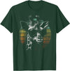 Vintage Giraffe Apparel. Giraffe Vintage Sunglasses Funny Retro African Animal T-Shirt - Dark Green