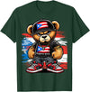 Hip Hop Teddy Bear for proud Puerto Ricans Cute Teddy Bear Puerto Rico Flag Boricua Puerto Rican T-Shirt - Dark Green