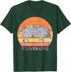 Pig Lover ApparelGIFTCo. Vintage Just A Girl Who Loves Kunekune Pig T-Shirt - Dark Green