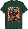 Bear DJ Stuff & Accessories Cool Retro Bear DJ Funny Bears Music Men Women Kids T-Shirt - Dark Green