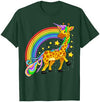 Fantasy Kreatur Einhorn Giraffe Geschenk Africa Animal Cute Fantasy Animal Girafficorn Unicorn Giraffe T-Shirt - Kelly Green