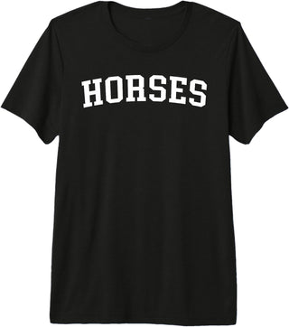 Horses - Designs Horses Premium Tri-Blend T-Shirt - Black