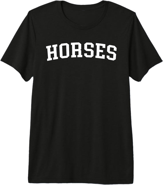 Horses - Designs Horses Premium Tri-Blend T-Shirt - Black