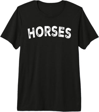 Horses - Styles Horses Premium Tri-Blend T-Shirt - Black