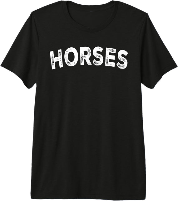 Horses - Styles Horses Premium Tri-Blend T-Shirt - Black