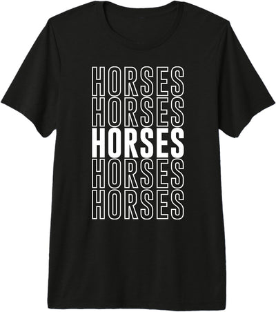 Horses Apparel Horses Premium Tri-blend T-Shirt