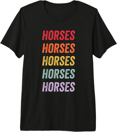 horses Apparel Horses Premium Tri-Blend T-Shirt