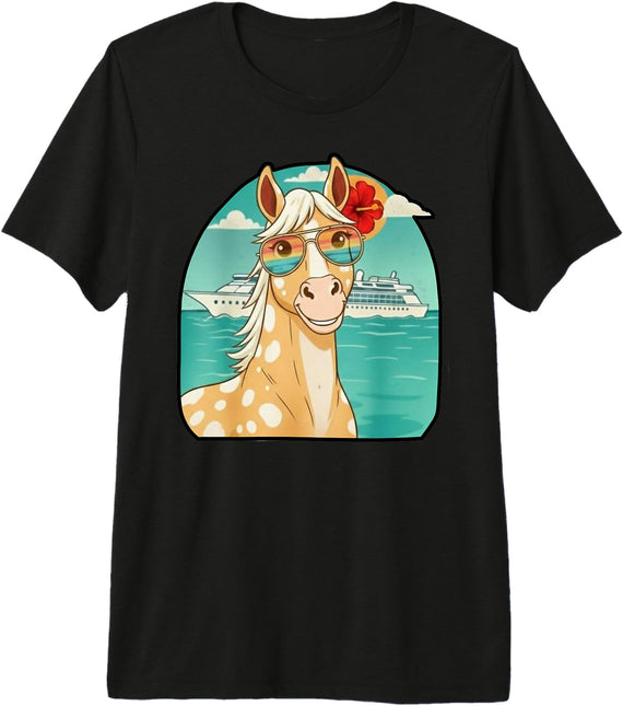 It'sYourTimeToRelax Cruisin Horse Premium Tri-Blend T-Shirt - Black