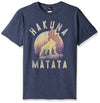 Disney Lion King Simba Warrior Roar Graphic Tee Shirt - Navy Heather