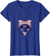 Happy Easter Bunny Easter Eggs Rabbit Easter Rabbit T-Shirt in Royal Blue