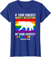 SOMMAS PRIDE Free Mom Hugs Proud Mama Bear Lgbt Gay Pride Lgbtq Parade T-Shirt - Royal Blue