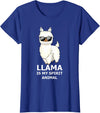 Llama Is My Spirit Animal - Funny Llama T-Shirt - Royal Blue