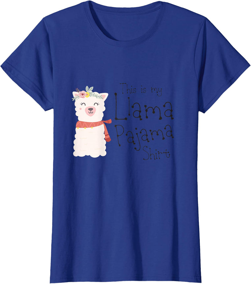 Cute This Is My Llama Pajama Shirt Gifts Womens & Kids This is My Llama Pajama Shirt Cute Alpaca Gift T-Shirt - Royal Blue