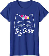 Best Cat Humor Tees & Gifts Big Sister Cute Kitty Cat Lover Pets T-Shirt