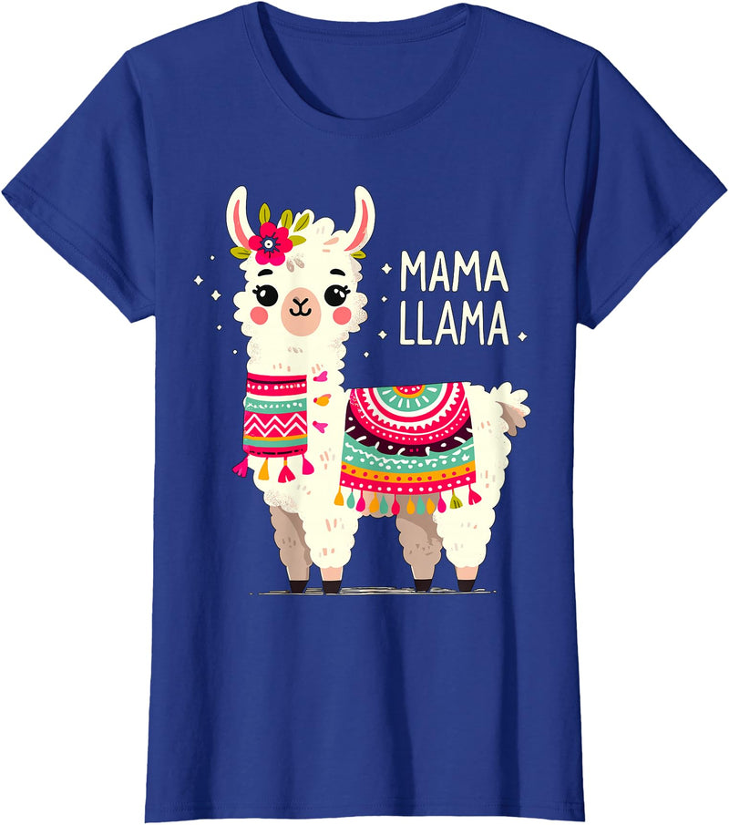 Magical and Funny Llama lover Gifts Mama Llama Mother's Day Birthday Party Mom Alpaca Llama T-Shirt - Royal Blue