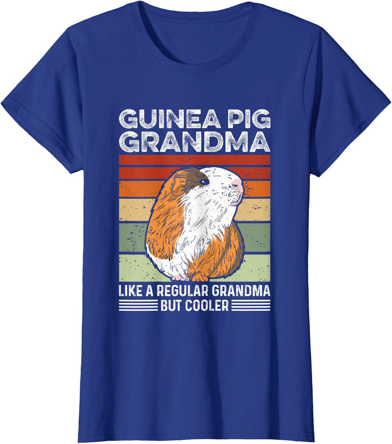 Humor Guinea Pig Design Piggy Design for your Guinea Pig Grandma T-Shirt - Royal Blue