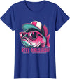 Reel Girl Fish Fishing Fisherwomen Gifts Shirt Reel Girl Fish Fishing Fisher Bass Fish T-Shirt - Royal Blue