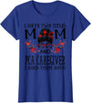 TeeaxArt Red Buffalo Mothers Day Gifts I Have Two Titles Mom And PCA Caregiver Buffalo Mothers Day T-Shirt - Royal Blue