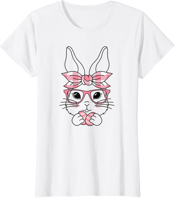 Happy Easter Bunny Easter Eggs Rabbit Easter Rabbit T-Shirt in White