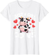 Cows for awesome Girls Farmer Cute Cow Just a Girl Who Loves Cows T-Shirt - White