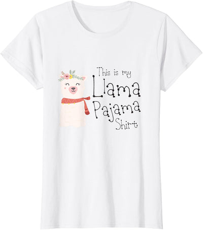 Cute This Is My Llama Pajama Shirt Gifts Womens & Kids This is My Llama Pajama Shirt Cute Alpaca Gift T-Shirt