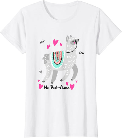 No Prob Llama - Funny Llama Alpaca Lover T-Shirt Gift Tshirt T-Shirt