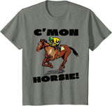 Horse Racing Shirts 101 Horse Racing Races Track T-shirt Boys Girls Youth Child T-Shirt - Olive Heather