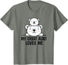 Homewise Shopper Great Aunt My Great Aunt Loves Me Bear T-Shirt - Olive Heather