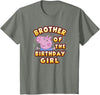 Kids Peppa Pig George Pig Birthday Brother of The Girl T-Shirt - Olive Heather