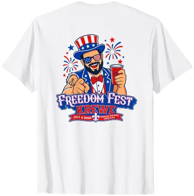 SLAG Creative Co T-Bear's Fest Krewe 2026 T-Shirt - size chart