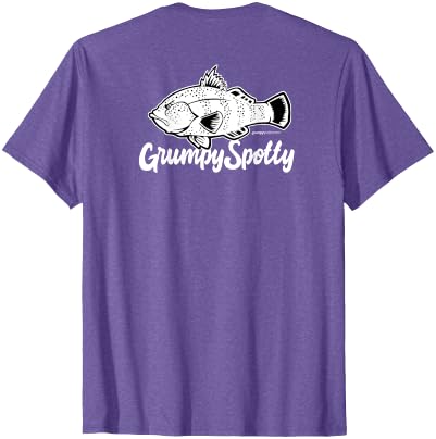 Grumpy Spotty Apparel Grumpy Spotted Bay Bass Everyday Shirt T-Shirt - size chart
