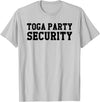 Roman Greek Sorority Fraternity Halloween Apparel Toga Party Security Funny College Frat Costume Gift T-Shirt - Silver Grey