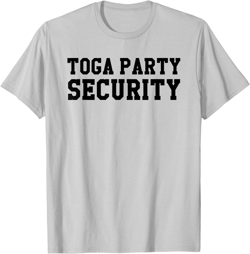 Roman Greek Sorority Fraternity Halloween Apparel Toga Party Security Funny College Frat Costume Gift T-Shirt - Silver Grey