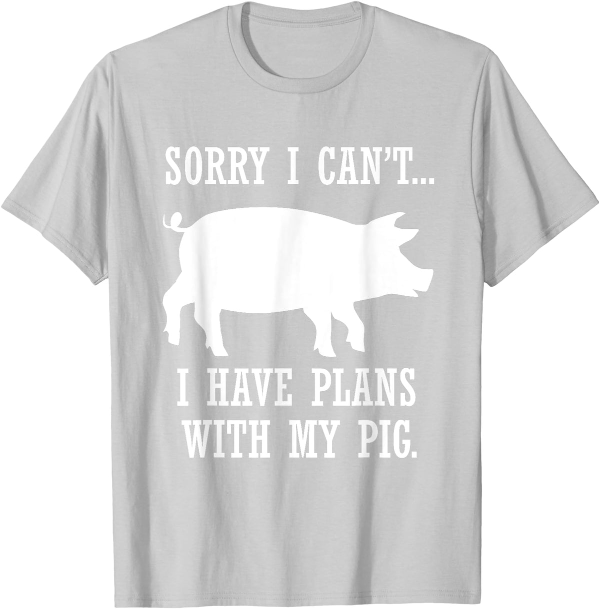 Lustige Schwein Bauernhof Tier Zitate Plans with My Pig Farmer Piggy T-Shirt - Silver Grey