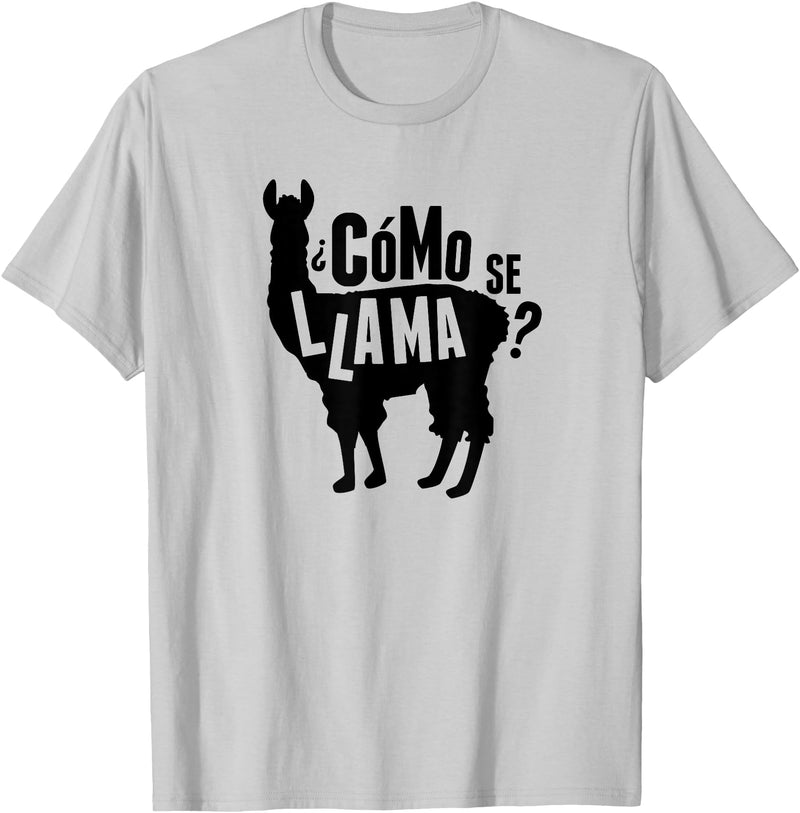 Como Se Llama Funny Shirts, Tees Funny Como Se Llama Tee Shirt | gift idea - Silver Grey