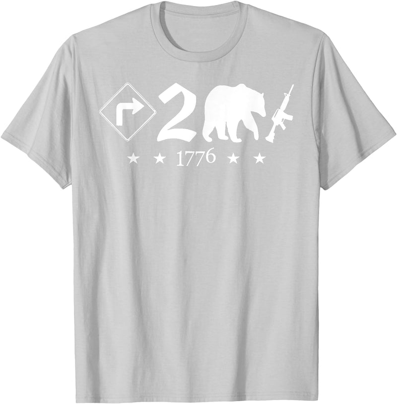 Right To Bear Arms Pro Gun & Patriotic Military Right To Bear Arms Pro Gun Funny Patriotic Military Women Men T-Shirt - Silver Grey