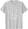 Funny Science Nerd Duck or Rabbit Physics Math Geek T-Shirt in Silver Grey
